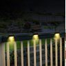 10 Balizador Led Luz Solar Escada Corrimão Deck Jardim Decor Dangos Preto Branco Natural - 7