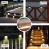10 Balizador Led Luz Solar Escada Corrimão Deck Jardim Decor Dangos Preto Branco Natural - 6