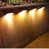 10 Balizador Led Luz Solar Escada Corrimão Deck Jardim Decor Dangos Preto Branco Natural - 5