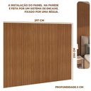 Ver imagem 4 de Painel Ripado Placa 300 Cm X 250 Cm Mdf e Mdp Nature Linea Brasil