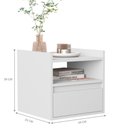 Ver imagem 2 de Mesa de Apoio Suspensa Iglesias Branco