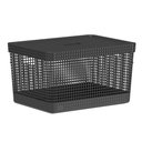 Ver imagem 1 de Cesto Caixa Organizadora Grid 20lts com Tampa ou Martiplast
