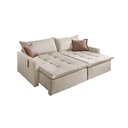 Ver imagem 2 de Estofado Cama Star 31 2,50 Metros Assento Veludo D28 Moderno Braço Reto 15cm