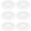 Ver imagem 1 de Kit 6 Pratos Rasos de Cristal Pearl Wolff 28cm Redondo Borda