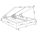 Ver imagem 3 de Base Box Bau King Size Cairo (43x193x203cm) Aqua - Casa Giulia