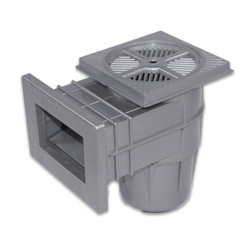 Skimmer Boca Simples Cinza Piscinas Vinil Fibra Alvenaria