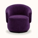 Ver imagem 2 de Poltrona Decorativa Giratória Sala de Estar Recepção Jasmine Suede