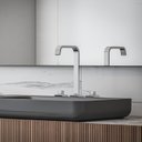 Ver mais imagens de Kit 2 Torneira Misturador para Banheiro Bica Alta com Válvula de Escoamento Virtus Roca Cinza/Cromado