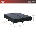 Ver imagem 2 de Base de Box Casal Bipartido 79x198x26 Fjr Box Preto