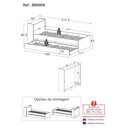 Ver imagem 4 de Bicama com Baú Embutido para Colchão 78x188cm Cookie Multimóveis Bb5009 Branco