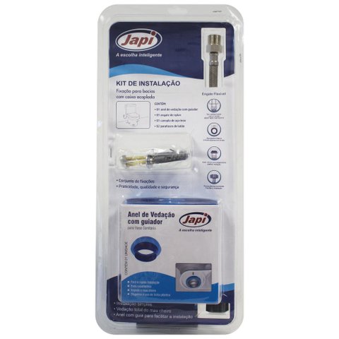 Kit Instalacao Japi Fixacao para Bacia com Caixa Acoplado