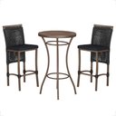 Ver imagem 1 de Mesa Bistro e 2 Banquetas Roma Marrom Corda Náutica 12 Trama Original