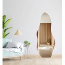 Ver imagem 2 de Espelho Orgânico Luxo Grande 150 X 60 Corpo Inteiro Moderno Lapidado com Suporte