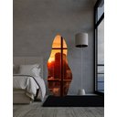 Ver imagem 1 de Espelho Orgânico Luxo Grande 150 X 60 Corpo Inteiro Moderno Lapidado com Suporte