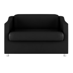Sofá Namoradeira Tilla Preta 2 Lugares Reforçada - V8 Decor - 2