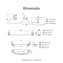 Ver imagem 5 de Kit Acessórios para Banheiro 7 Peças Linha Sofisticato Cor Preto Durín