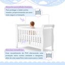 Ver imagem 7 de Quarto de Bebê Completo com Guarda-Roupa, Berço e Cômoda Manu Branco