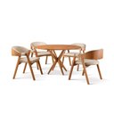 Ver imagem 2 de Conjunto de Mesa Redonda 120 Cm com 4 Cadeiras Gaia Yescasa