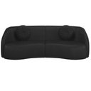 Ver imagem 3 de Sofá 3 Lugares para Sala Living Olimpo 288 Cm M03 Couríssimo Preto Lyam Decor