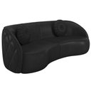 Ver imagem 1 de Sofá 3 Lugares para Sala Living Olimpo 288 Cm M03 Couríssimo Preto Lyam Decor