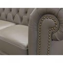Ver imagem 5 de Sofá Chesterfield de Couro 3 Lugares Avelã - Mempra