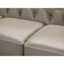 Ver imagem 6 de Sofá Chesterfield de Couro 3 Lugares Avelã - Mempra