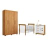 Quarto de Bebê Completo com Guarda-roupa, Berço e Cômoda Manu - 2