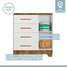 Quarto de Bebê Completo com Guarda-roupa, Berço e Cômoda Manu - 11