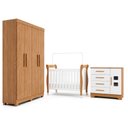Ver imagem 2 de Quarto de Bebê Completo com Guarda-Roupa, Berço e Cômoda Manu