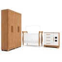 Ver imagem 2 de Quarto de Bebê Completo com Guarda-Roupa, Berço e Cômoda Manu