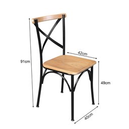 Conjunto Jantar Mesa Leonora Madeira Maciça 294x100 com 10 Cadeiras Paris Base Alumínio - Natural - 5
