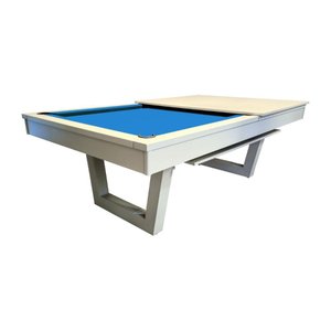 Mesa de Sinuca/bilhar com Tampo de Jantar Cor Nude - 2,34 X 1,34 - Azul Royal