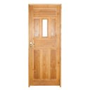Ver imagem 2 de Kit Porta de Madeira Postigo 210x82cm Batente 11cm Eco Uniportas Abertura Esquerda Marrom