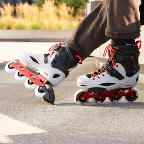 PATINS ROLLERBLADE CRUISER PRO X BRANCO/PRETO/VERMELHO 46 BR - 2