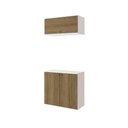 Ver imagem 4 de Conjunto para Banheiro com Basculante Kappesberg Celeste 2 Peças Branco/nogueira 80cm