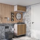 Ver imagem 5 de Conjunto para Banheiro com Basculante Kappesberg Celeste 2 Peças Branco/nogueira 80cm