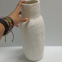Ver imagem 2 de Vaso Decorativo Enfeite Casa Home&Co Cerâmica 40x15x15cm Marfim