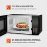 Forno Micro-ondas Mondial 34 Litros Mo-02-34 com 1400w Preto - 127v - 4
