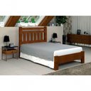 Ver imagem 1 de Cama Queen Size Tokio de Madeira Maciça Angelim Pedra Tauari Castanho