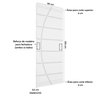 Folha de Porta Frisada R20c 210x90cm Reforço Duplo Pintura Uv Pronta:mogno - 4
