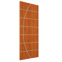 Ver imagem 2 de Folha de Porta Frisada R20C 210x90cm Reforço Duplo Pintura UV Pronta:Mogno