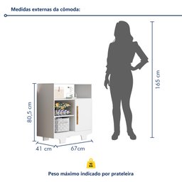 Quarto de Bebê Completo com Guarda-roupa, Berço e Cômoda Encantado - 17
