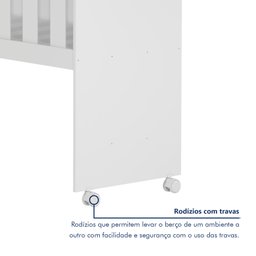 Quarto de Bebê Completo com Guarda-roupa, Berço e Cômoda Encantado - 11