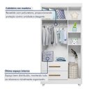 Ver imagem 7 de Quarto de Bebê Completo com Guarda-roupa, Berço e Cômoda Encantado