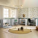 Ver mais imagens de Quarto de Bebê Completo com Guarda-roupa, Berço e Cômoda Encantado