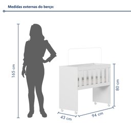 Quarto de Bebê Completo com Guarda-roupa, Berço e Cômoda Encantado - 16