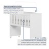 Quarto de Bebê Completo com Guarda-roupa, Berço e Cômoda Encantado - 10