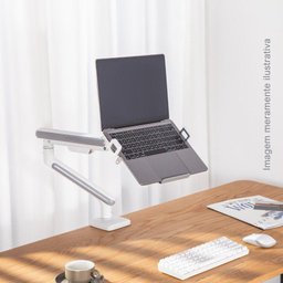 Bandeja Apoio Notebook Acoplável 12 a 17 Suporte Pistão Nbh-7sl - 4