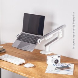 Bandeja Apoio Notebook Acoplável 12 a 17 Suporte Pistão Nbh-7sl - 2