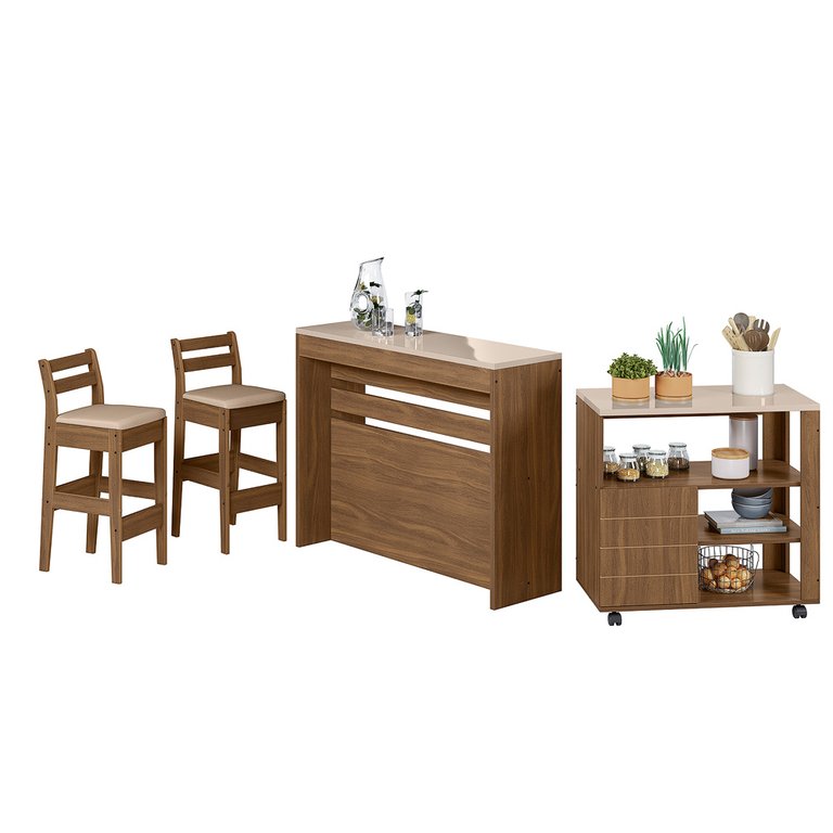 CONJUNTO GOURMET CEDRO GOLD 51C
